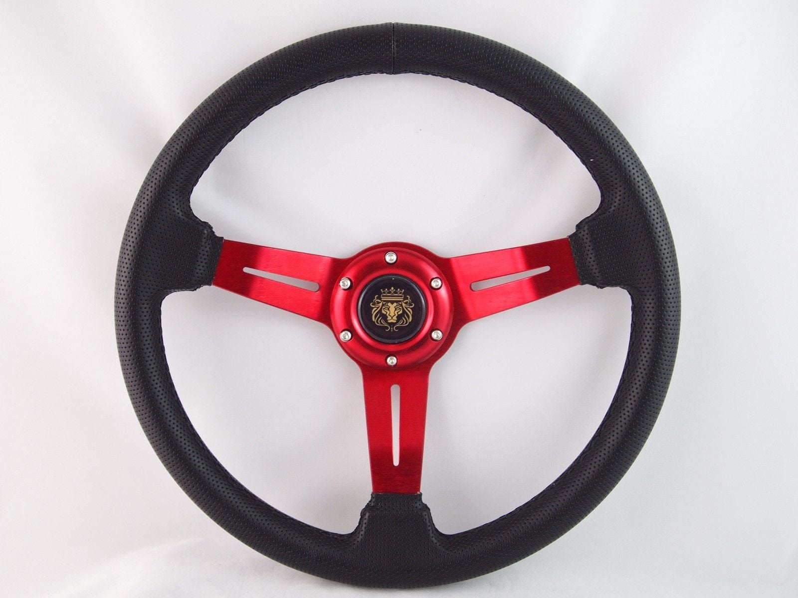 1984 + CLUB CAR DS Red steering wheel golf cart With Chrome Adapter"