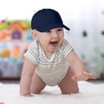 thumbnail image 5 of DALIX Toddler Hats for Boys Baseball Hat Baby Caps Youth Cotton Cap Navy Blue, 5 of 6