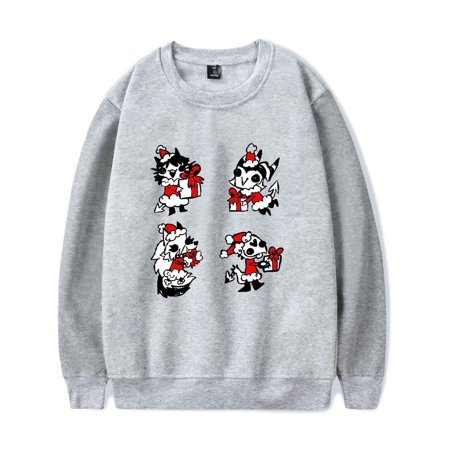 Helluva Boss Sketchy IMP Holiday Plans Crewncek Sweatshirt Merch Casual Sweatshirt Unisex Clothing