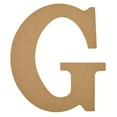 thumbnail image 3 of (3 pack) Plaid Unfinished Wood MDF 8" Letter for DIY Arts and Crafts, G, 3 of 9