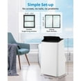 thumbnail image 2 of 14,000 BTU Portable Air Conditioner Cools Up to 750 Sq.Ft, 3-IN-1 Quiet Portable AC Unit with Remote Control & Installation Kits for Large Room, Smart/Sleep Mode, Auto Swing, 24H Timer, 2 of 7