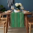 thumbnail image 2 of Green Wood Grain Table Runner - 90 Inch Long, Kitchen Dining Table Runner Dresser Scarves, Farmhouse Texture Vintage Country Farmhouse Decor for Coffee Tables Wedding Party Banquet, 2 of 8