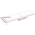 thumbnail image 2 of vidaXL Table Top Light Brown 160x40x(2-4)cm Treated Solid Wood Live Edge, 2 of 7