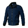 thumbnail image 4 of Veste Bomber Homme Mode Décontractée Coupe-Vent Veste Manteau Homme Printemps Automne Veste Militaire Homme, 4 of 6