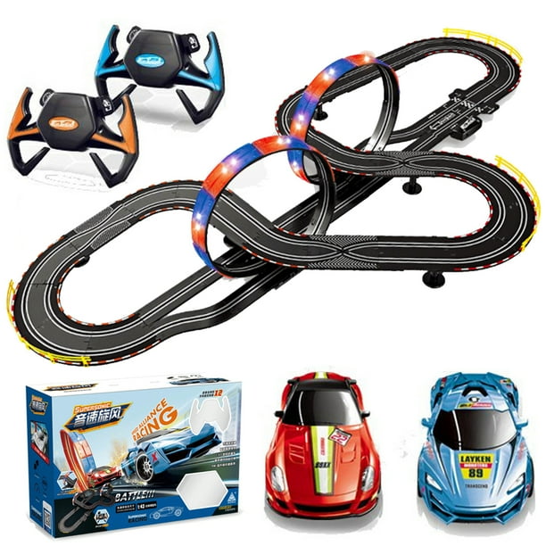 race track with loops