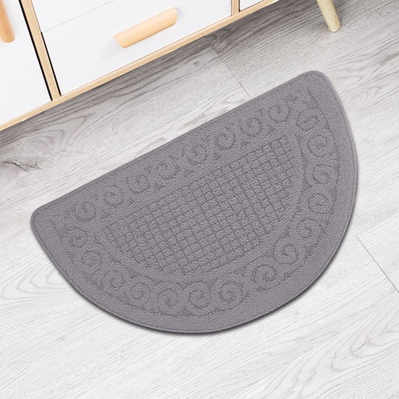 YANHAIGONG Doormat Rugs For Outdoor Entrance,Indoor Outdoor Half Round Door Mats Indoor Non Slip,Low Profile Welcome Mat with Non Slip Backing Absorbent Shoe Scraper Floor Mat Entry Rug