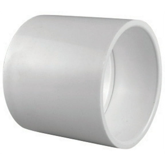 Charlotte Pipe & Foundry PVC021001700 2.5 in. Sch 40 PVC Coupling