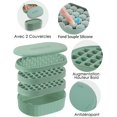 thumbnail image 3 of Ice Cube Tray with Lid, Silicone Ice Cube Mold, 72 PCS, Space Saving and Stackable, Easy to Release, BPA Free, Good for Whiskey/Cocktail/Drinks(Green), 3 of 5