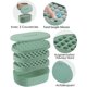 thumbnail image 3 of Ice Cube Tray with Lid, Silicone Ice Cube Mold, 72 PCS, Space Saving and Stackable, Easy to Release, BPA Free, Good for Whiskey/Cocktail/Drinks(Green), 3 of 5
