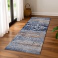 thumbnail image 6 of Addison Rugs Mayfield Premium Machine Washable Transitional Abstract Blue Runner Rug, 2'3" x 7'6", 6 of 6