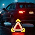 thumbnail image 4 of Triangle Multifunctional Emergency Warning Triangles with LED Solar Rechargeable Lights for Roadside Reflective Triangles for Vehicles and Trucks, 4 of 7