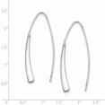 thumbnail image 2 of Sterling Silver Polished Rhodium Plated Fancy Bar Thread Earrings QE9079, 2 of 2