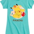 thumbnail image 3 of Pokémon - Sleeping Pikachu - Girls Toddler And Youth Fitted Short Sleeve Graphic T-Shirt, 3 of 5