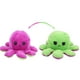 thumbnail image 4 of Pulpo de peluche reversible de doble cara, juguete para bebé (morado y verde, 20 x 10 cm), 4 of 14