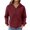 Wine, variant on Bovemsi Womens Sweatshirts Women'S Autumn And Winter Solid Color Long Sleeved Lapel Half Zip Pocket Fall Fashion Outfits 2025 Clothes