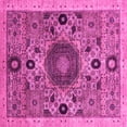 thumbnail image 1 of Ahgly Company Indoor Square Abstract Pink Modern Area Rugs, 8' Square, 1 of 4