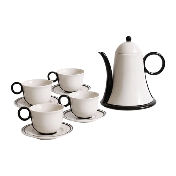 Juego de tetera de cerámica con tazas Juego de té de porcelana Juego de tetera de kung fu Juego de tetera de té con 4 tazas