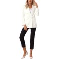 thumbnail image 2 of INSPIRE CHIC Work Office Business Casual Blazers for Women's Lapel Collar Dressy Casual Suit Jacket White XS, 2 of 5