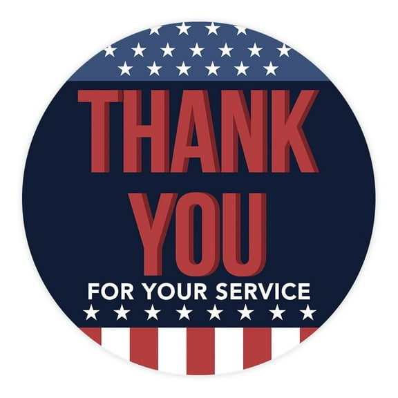 Koyal Wholesale 4th Of July Patriotic Stickers, Thank You For Your Service, Party Favors, Memorial, Veterans Day, Pk-40