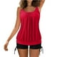 thumbnail image 5 of Augper Women's Sexy Solid Color Swimwear Two-piece Slim Swimsuit Bikini Straped Swimsuits, 5 of 6