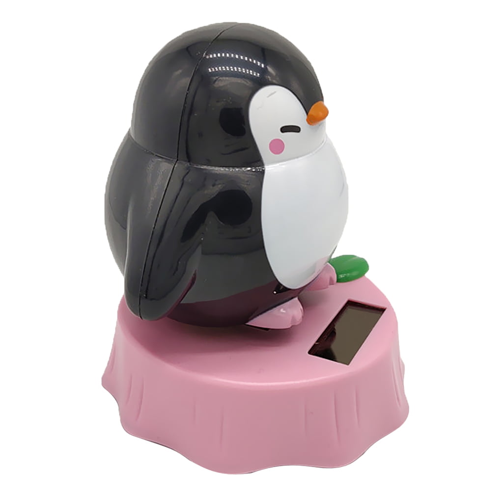 Winter Wobbling Bobble Head Penguin Solar Power Toys Fun Christmas Decor 2 Pack 