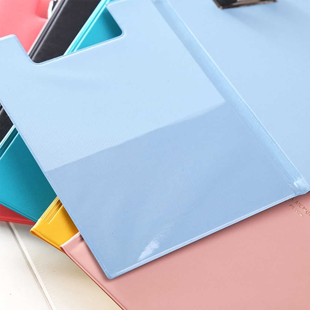 Foldable Clipboard with Clear Internal Pocket for Office Meeting and Conference