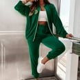 thumbnail image 2 of GERsome Women's Full Zip-Up Tracksuit Set Long Sleeve Casual Jogging Suits Workout Gym 2 Piece Outfits, 2 of 7