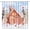 no018, variant on Christmas Gingerbread House Shower Curtain Xmas Tree Cartoon Candy House Winter Snowflake Lollipop Cute Holiday Fabric Bathroom Curtain Set with Hooks