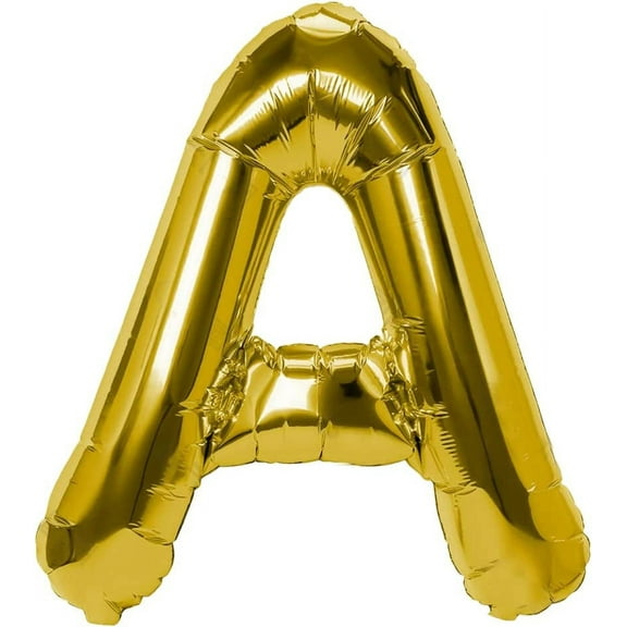 40 Inches Gold Foil Letter Balloon - Ideal for Parties and Celebrations (A)