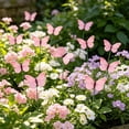 thumbnail image 6 of OCCOA Artificial Butterfly Garden Stakes Realistic Plastic Butterflies, Waterproof Outdoor Yard Decor for Flower Pots Planters, Patio Lawn Garden Decoration, Pink, 6 of 6
