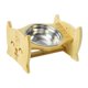 thumbnail image 3 of Tazón de comida para gatos jinwen elevado comedero para mascotas plato de alimentación antideslizantes portátiles 19cmx23.8cmx13.5cm Cuencos para gatos elevados, 3 of 8
