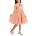 thumbnail image 3 of Pounoo Womens Sundresses Halter Neck Rose Decor Tulle Skirt Lightweight Sweet Style (For Small Wearers) Gift, 3 of 6