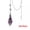 Amethyst, variant on Natural Healing Crystal Quartz Stone Pendulum Rhombus Faceted Gemstone Pendant-Opalite