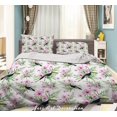 thumbnail image 2 of 3D Flores Pájaros Hojas Patrón Funda nórdica Set Ropa de cama Set Funda nórdica, 2 of 3