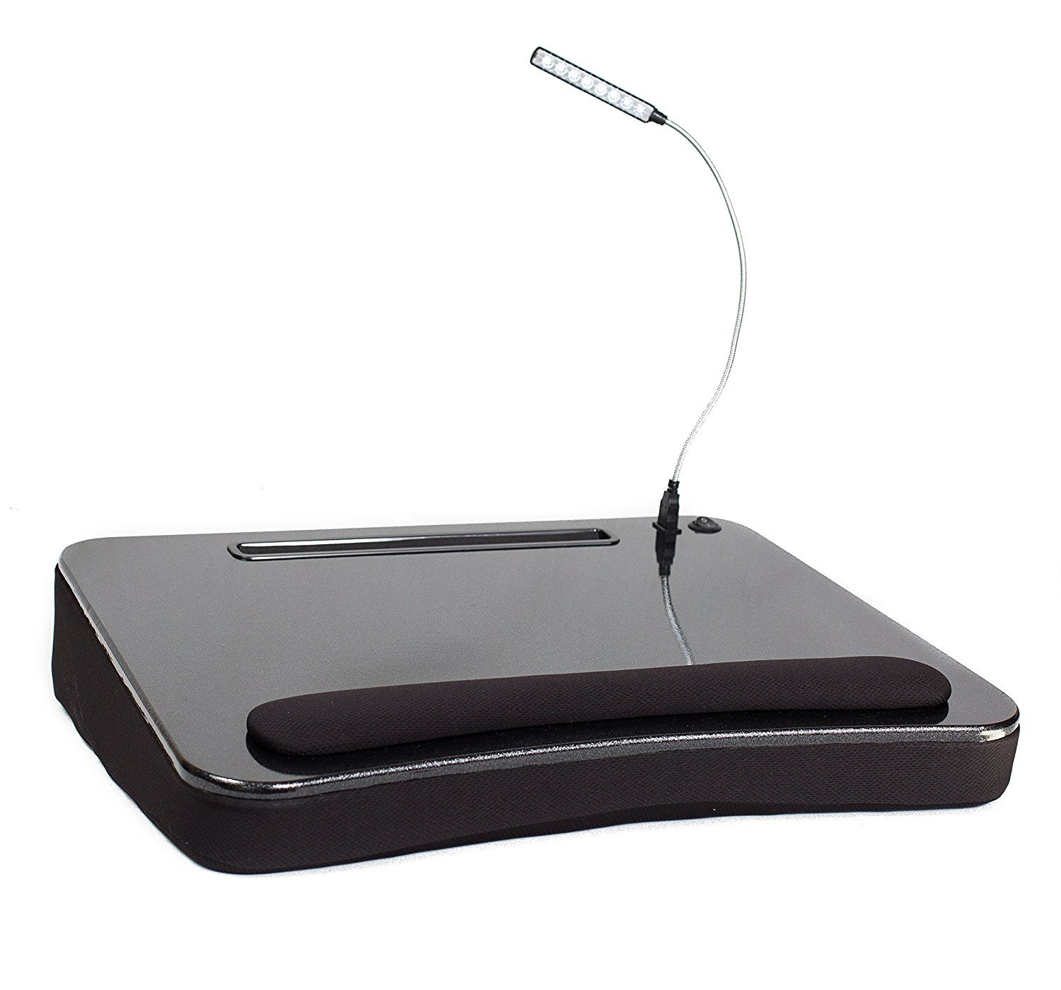 Sofia + Sam Lap Desk with USB Light and Tablet Slot - Black - image 4 of 7
