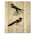 thumbnail image 3 of Designart 'Ancient Bird II' Traditional Print on Natural Pine Wood, 3 of 5
