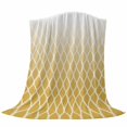 thumbnail image 6 of Yellow Ombre Stripe Blanket Soft Cozy Warm Throw Blanket for Couch, Plush Fuzzy Flannel Fleece Blankets for Sofa, Modern Abstract Art Gradient Striped Bed Blankets Lightweight Gifts for Men, 50"x80", 6 of 9