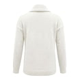 thumbnail image 5 of UrbanFashion Women’s Elegant Cowl Collar Knit Sweater Casual Stylish Pullover Top, 5 of 7