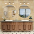thumbnail image 4 of GODCHAR Round Aluminum Alloy Framed French Cleat Mounted Wall Decor Bathroom Vanity Mirror in Matte silvery 36 inch, 4 of 9