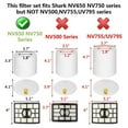 thumbnail image 2 of Reemplazo De Filtros De Vacío Para Shark Rotator Powered Lift-Away Az1002 Nv650 Nv651 Nv652 Nv750 Nv751 Nv752 Nv753 Ax950 Ax951 Ax952 Zu632 2 Filtros Posteriores 4 Filtros De Espuma Y Fieltro Parte #, 2 of 7