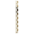 thumbnail image 4 of Ekena Millwork 94"H x 1/8"T Bridgeport Adjustable Acrylic Decorative Slat Wall Panel Kit, Gold Mirror (contains 11 Slats + 1 Straight Edge Starter Slat), 4 of 11