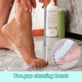 thumbnail image 4 of Long-Reach Toe Gap Hygiene Kit, 15.8" Silicone Foot Scrubber . No-Bend Shower Aid for Seniors & Diabetics, 4 of 8