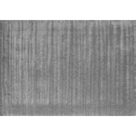 Ahgly Company Indoor Rectangle Abstract Gray Contemporary Area Rugs, 2' x 5'