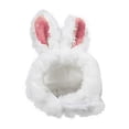 thumbnail image 2 of Flmtop Pet Guinea Pig Kittens Warm Plush Hat Adjustable Headband with Cute Rabbit Ears Red, 2 of 9