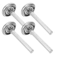 thumbnail image 1 of USHOBE 4 Pcs Rouleaux de Porte de Garage Remplacement en Métal pour Propriétaires Finition Argentée, 1 of 8