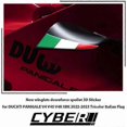 thumbnail image 3 of New winglets downforce spoilet 3D Sticker for DUCATI PANIGALE V4 V4S V4R SBK 2022-2023 Tricolor Italian Flag, 3 of 4