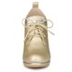 thumbnail image 2 of Botines con plataforma Allegra K para mujer Oro Tacones gruesos 36, 2 of 6