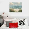 thumbnail image 5 of ONETECH Sea Beach Canvas Wall Art Vintage Seascape Canvas Prints Wall Decor Ocean Sailboat Canvas Pictures Seagull Bird Canvas Artwork for Living Room Bedroom Office Decoration, 5 of 6