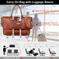 thumbnail image 4 of Bolsa de viaje de piel weiatas impermeable para hombre y mujer, 4 of 6