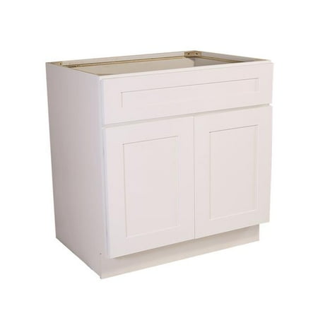 34.5 x 42 x 24 in. Brookings Sink Base Cabinet, White ...